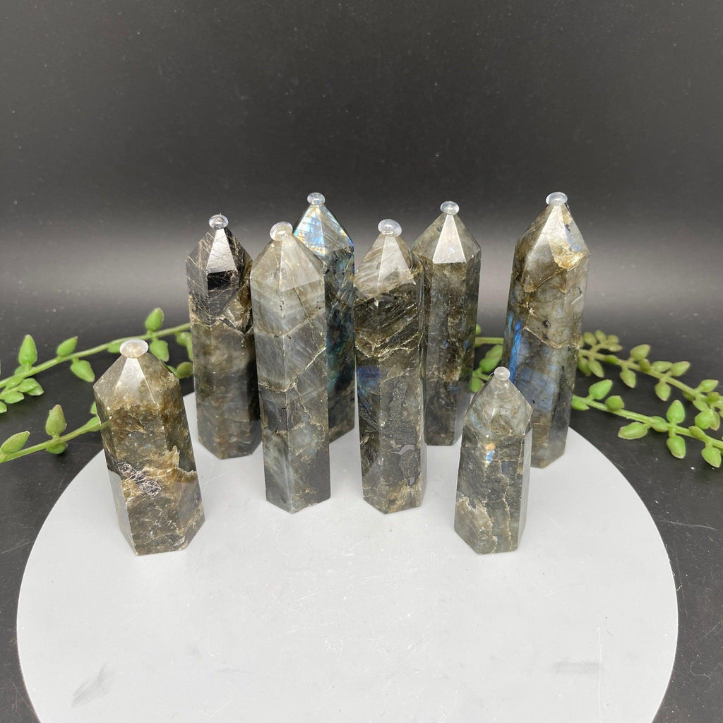 Labradorite Towers - 6 sided - Natural Collective LLC