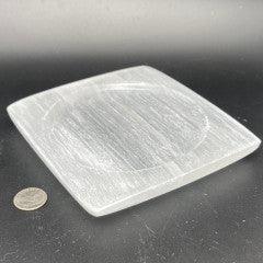 Selenite - Square with round indent - Natural Collective LLC