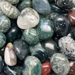 Moss Agate Tumbles - Natural Collective LLC
