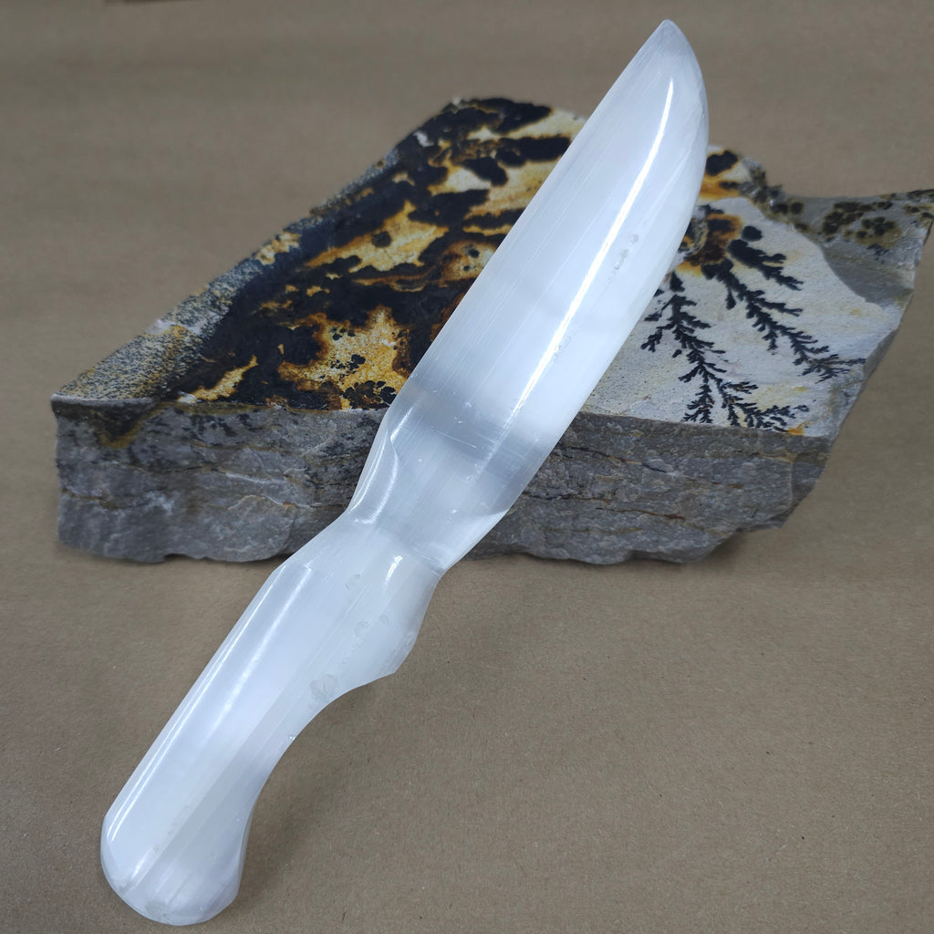 20 cm Polished Selenite Athene - Natural Collective LLC