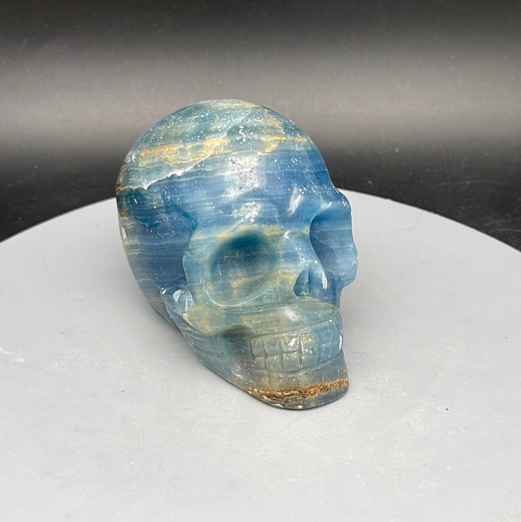 Blue Onyx Skull - Natural Collective LLC