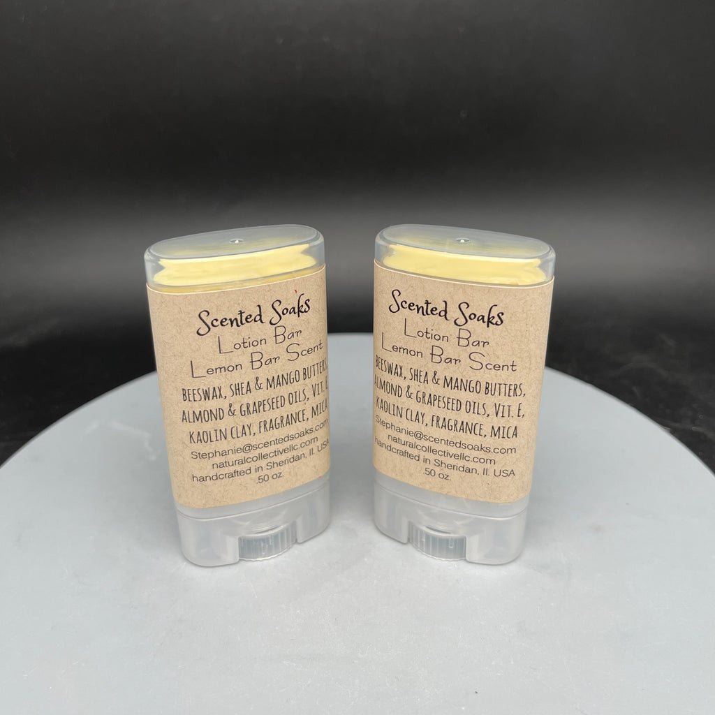 lemon bar scented lotion bar pocket size