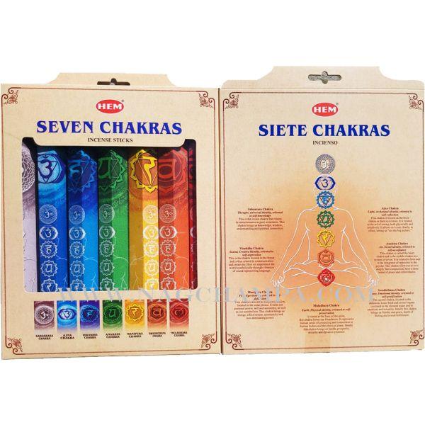 HEM Seven Chakras Incense Sticks Gift Pack - Natural Collective LLC