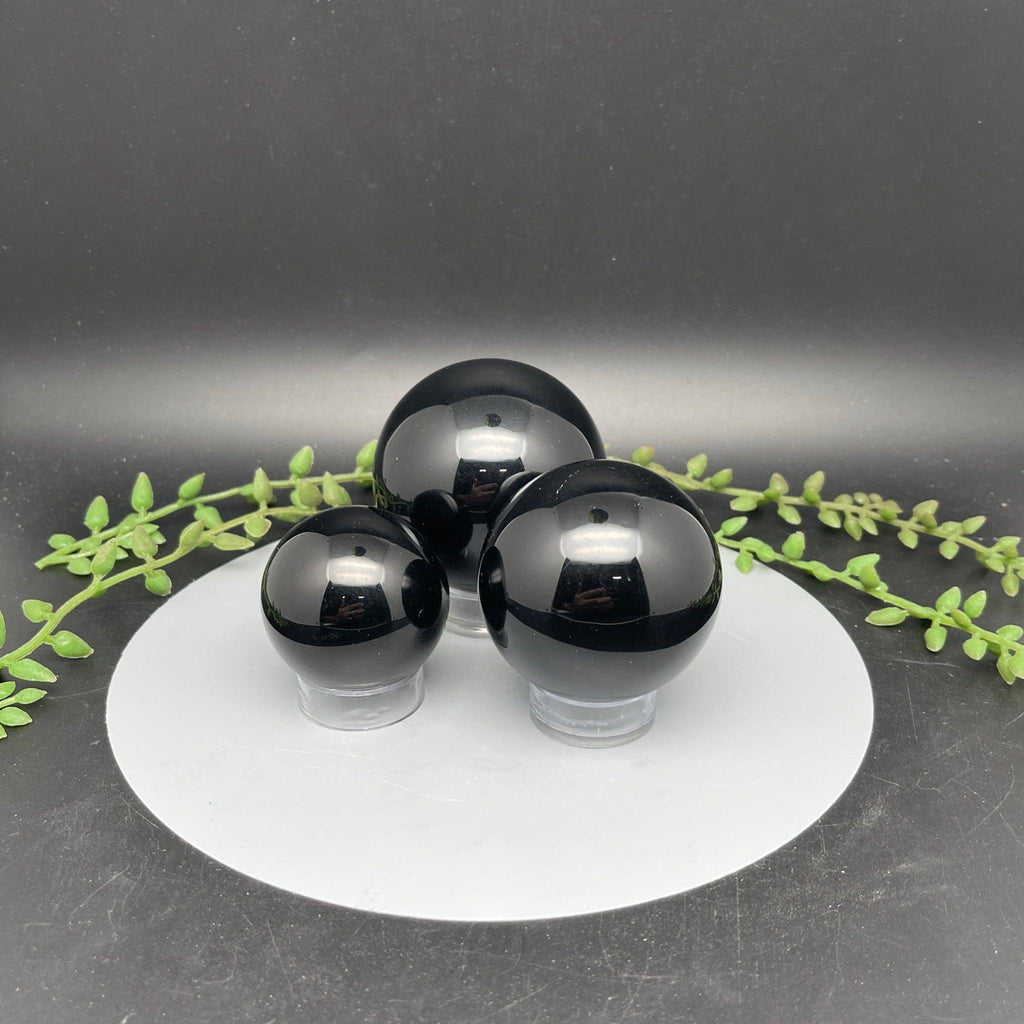 Black Obsidian Spheres - Natural Collective LLC
