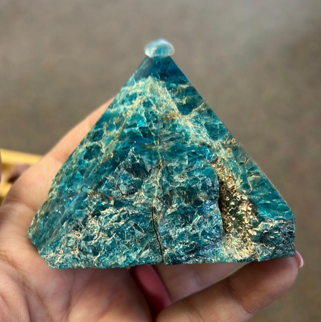 Blue Apatite Polished Tops - Natural Collective LLC