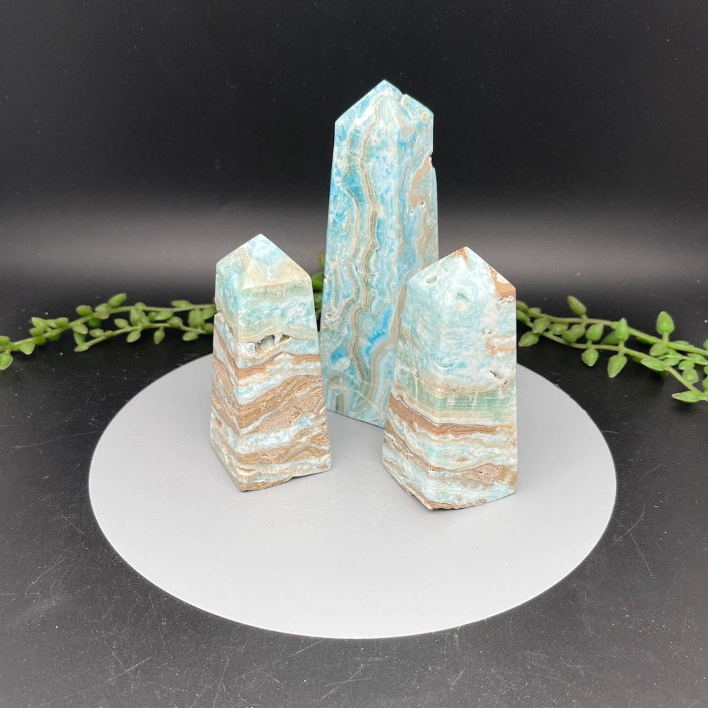 Blue Aragonite Tower - Natural Collective LLC