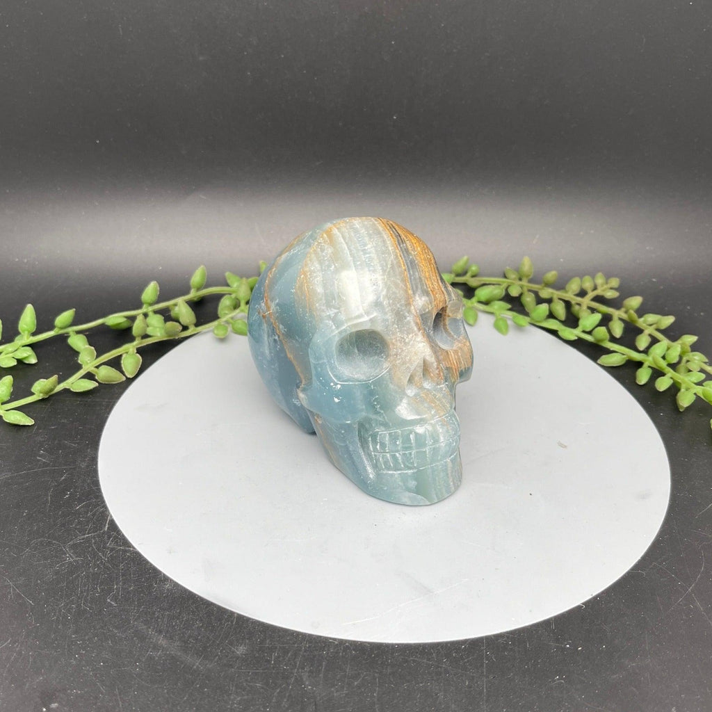Blue Onyx Skull - Natural Collective LLC