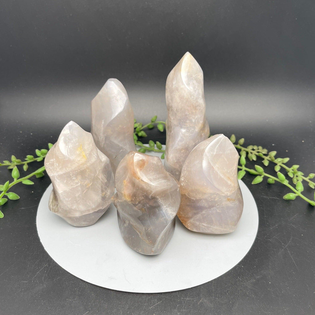 Blue Rose Quartz Flames - Natural Collective LLC