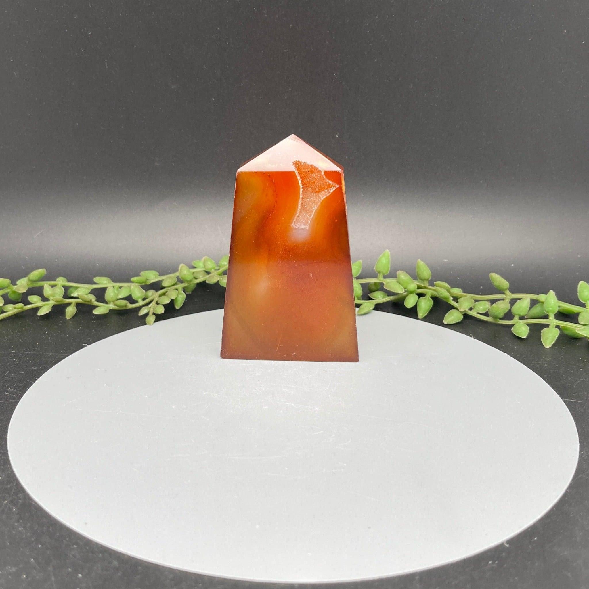 Carnelian Druzy Towers (100-149 Grams) - Natural Collective LLC