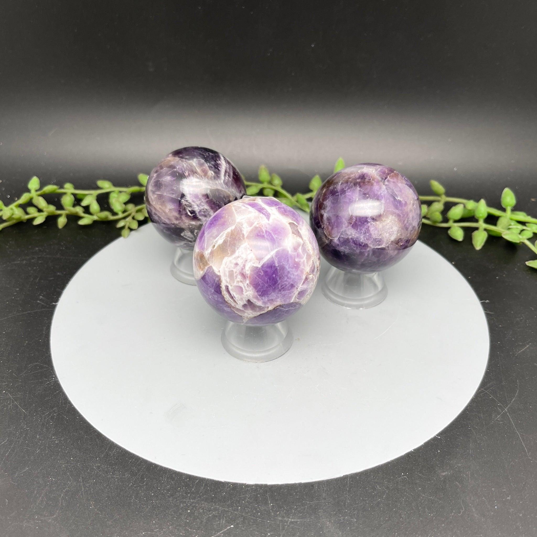 Chevron Amethyst Sphere - Natural Collective LLC