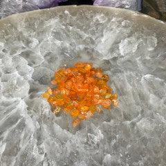 Crackled Dark Orange Quartz Chips - Natural Collective LLC