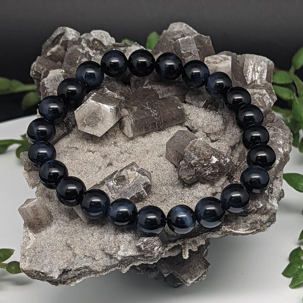 Bracelets - Blue Tigers Eye - Dark - Natural Collective LLC