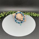 Evil Eye Bracelets with Bead & Small Hamsa - Natural Collective LLC