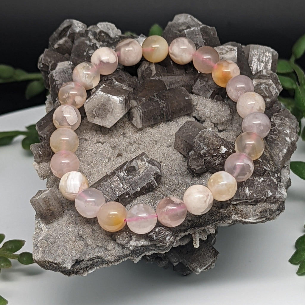 Bracelets - Flower Agate - Natural Collective LLC