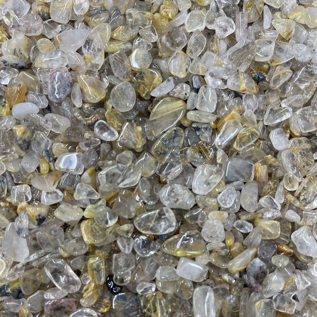 Gold Rutilated Quartz Chips - Natural Collective LLC