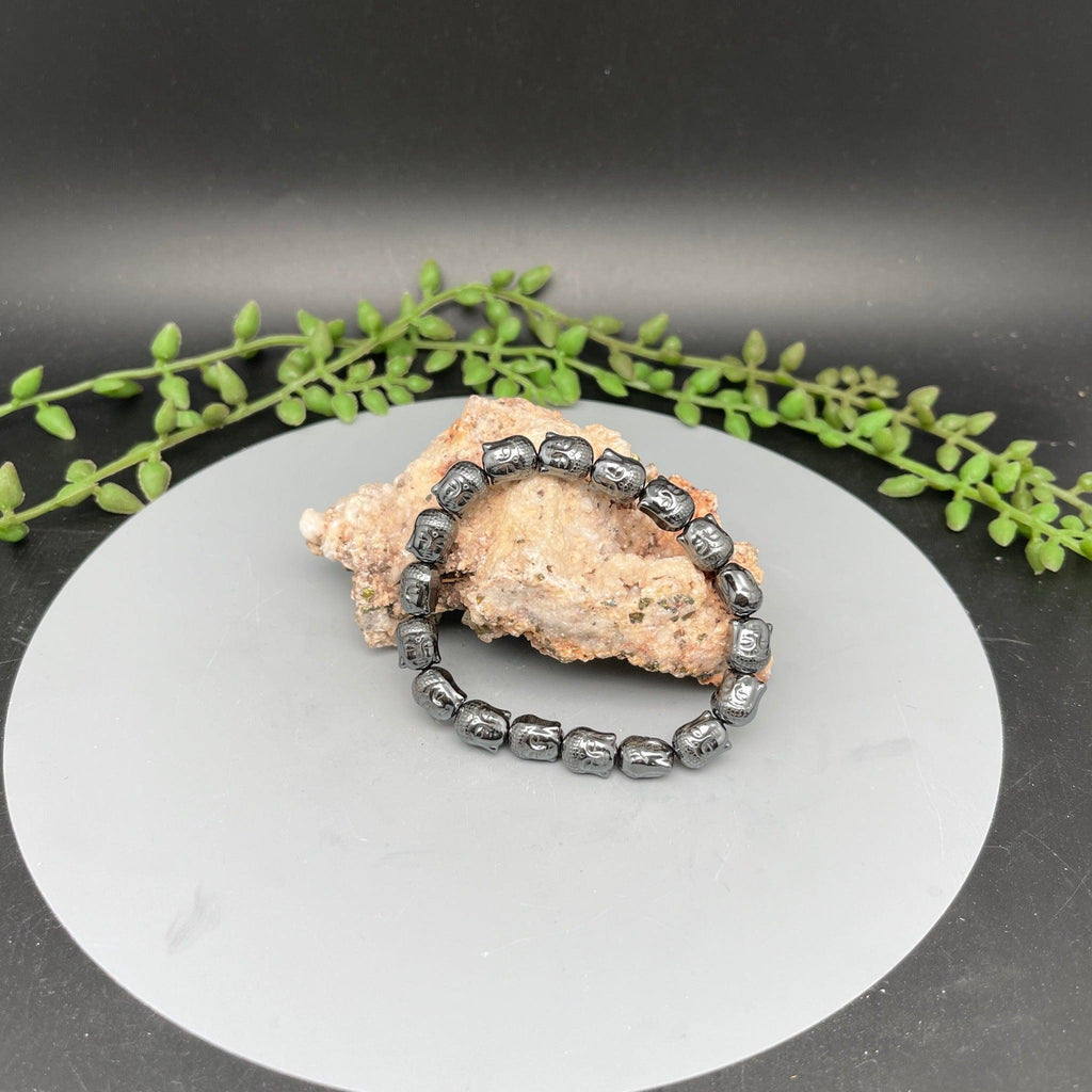 Hematite Buddha Head Bracelets - Natural Collective LLC