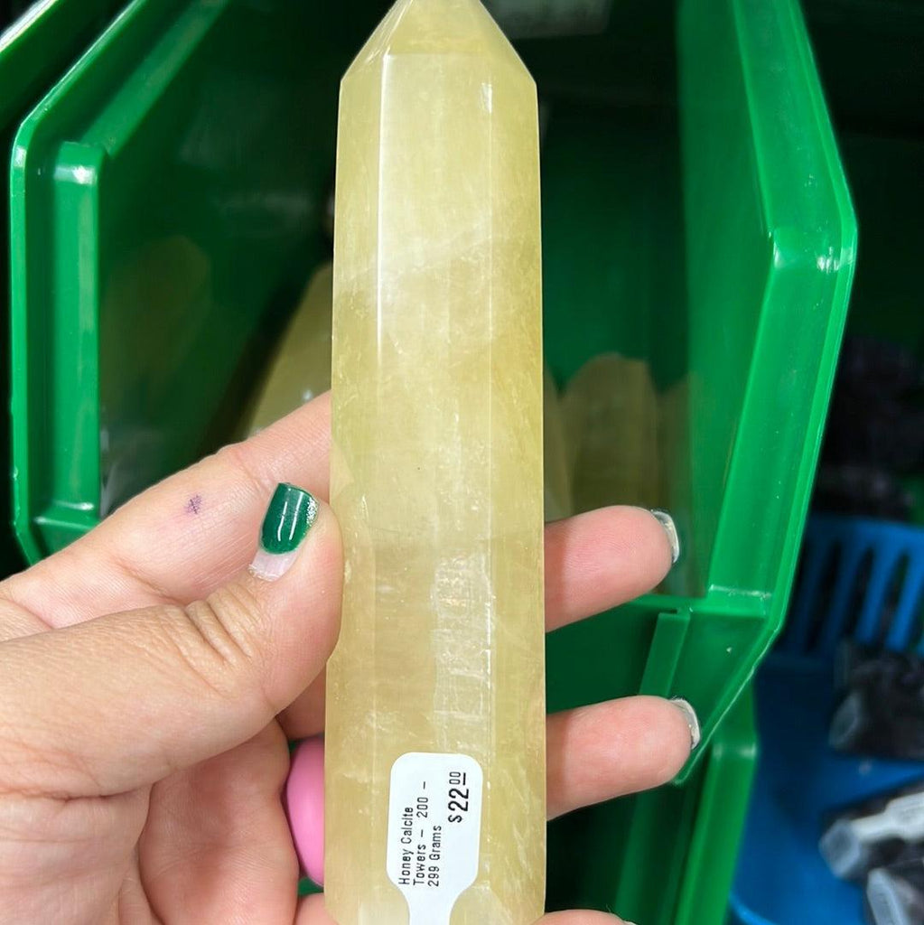Honey Calcite Towers - Natural Collective LLC