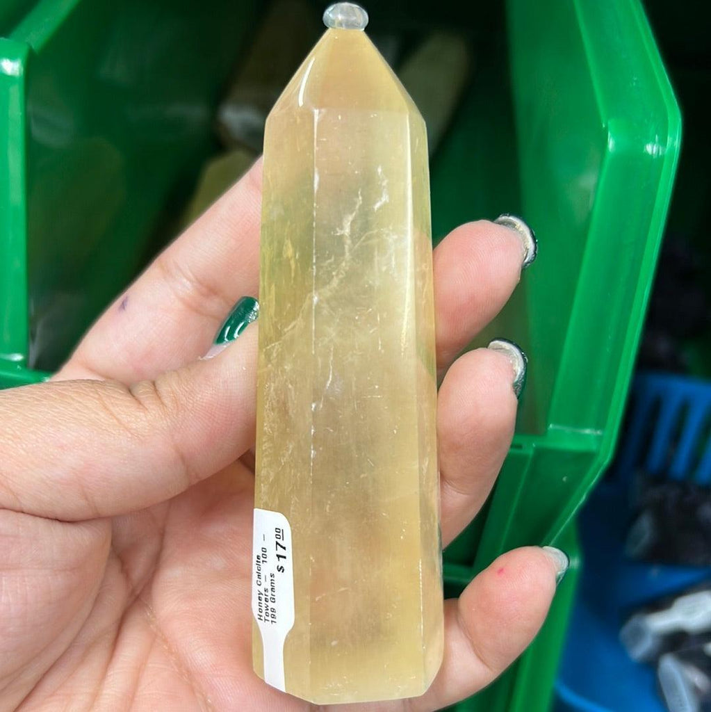 Honey Calcite Towers - Natural Collective LLC