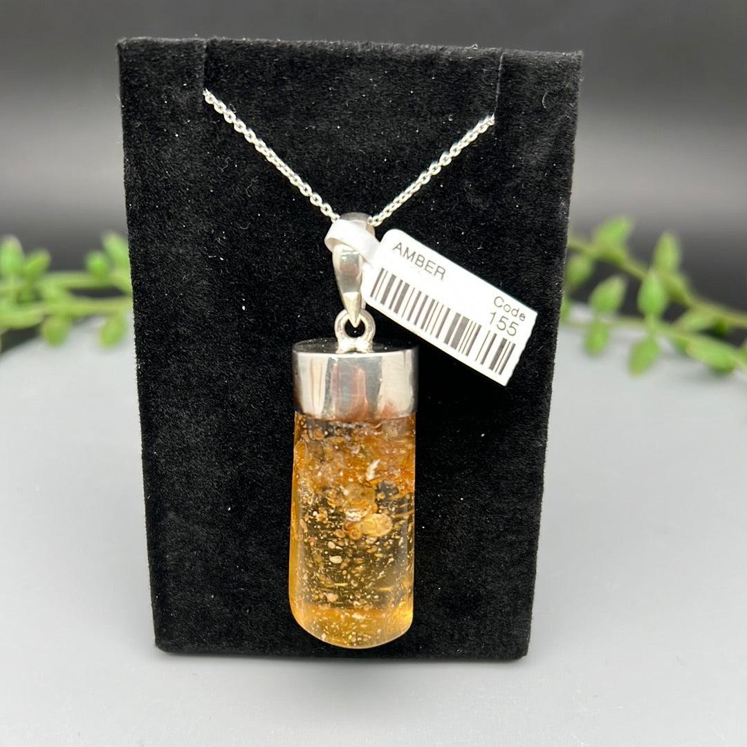 Amber SS Pendant - Natural Collective LLC