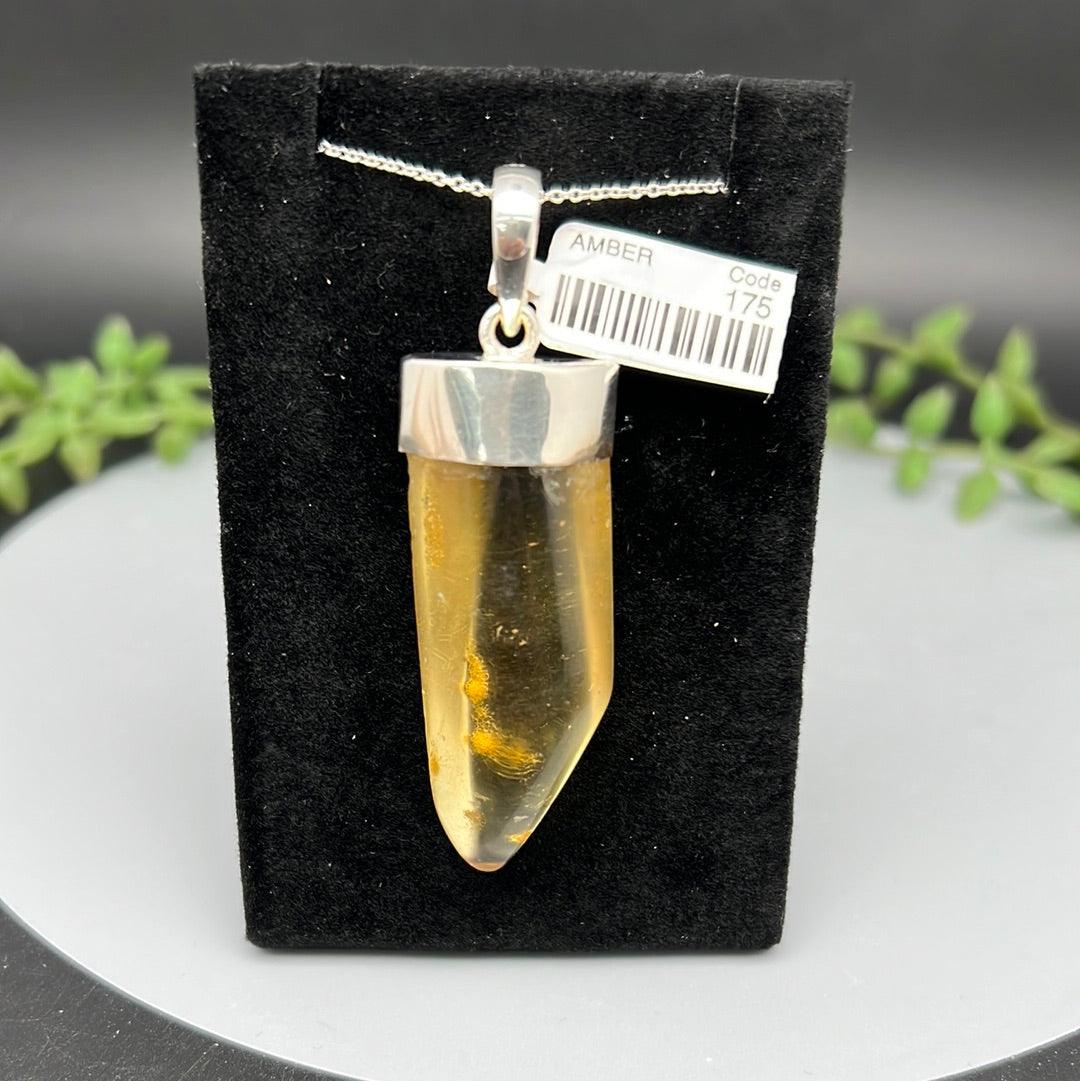 Amber SS Pendant - Natural Collective LLC