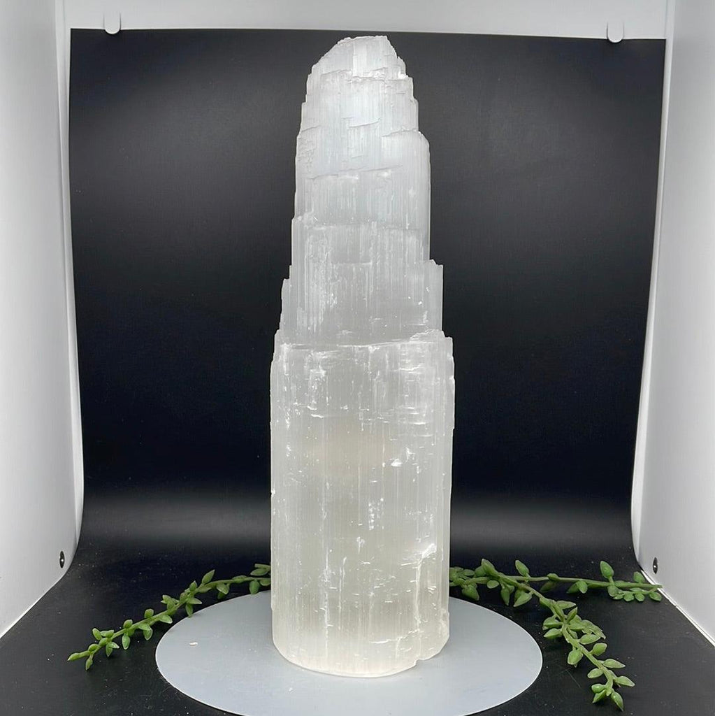 30 cm Selenite Mountain Lamp Cover - Natural Collective LLC