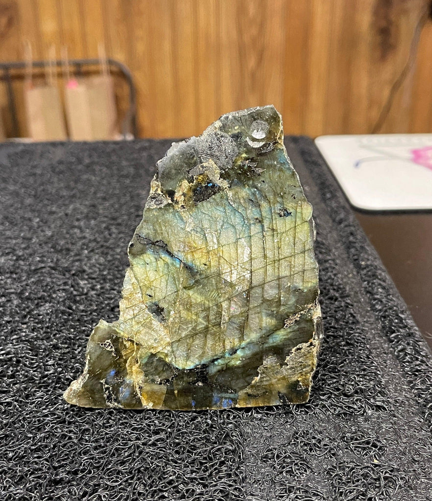 Labradorite Rough Freeform - 1 Side Polished - Natural Collective LLC