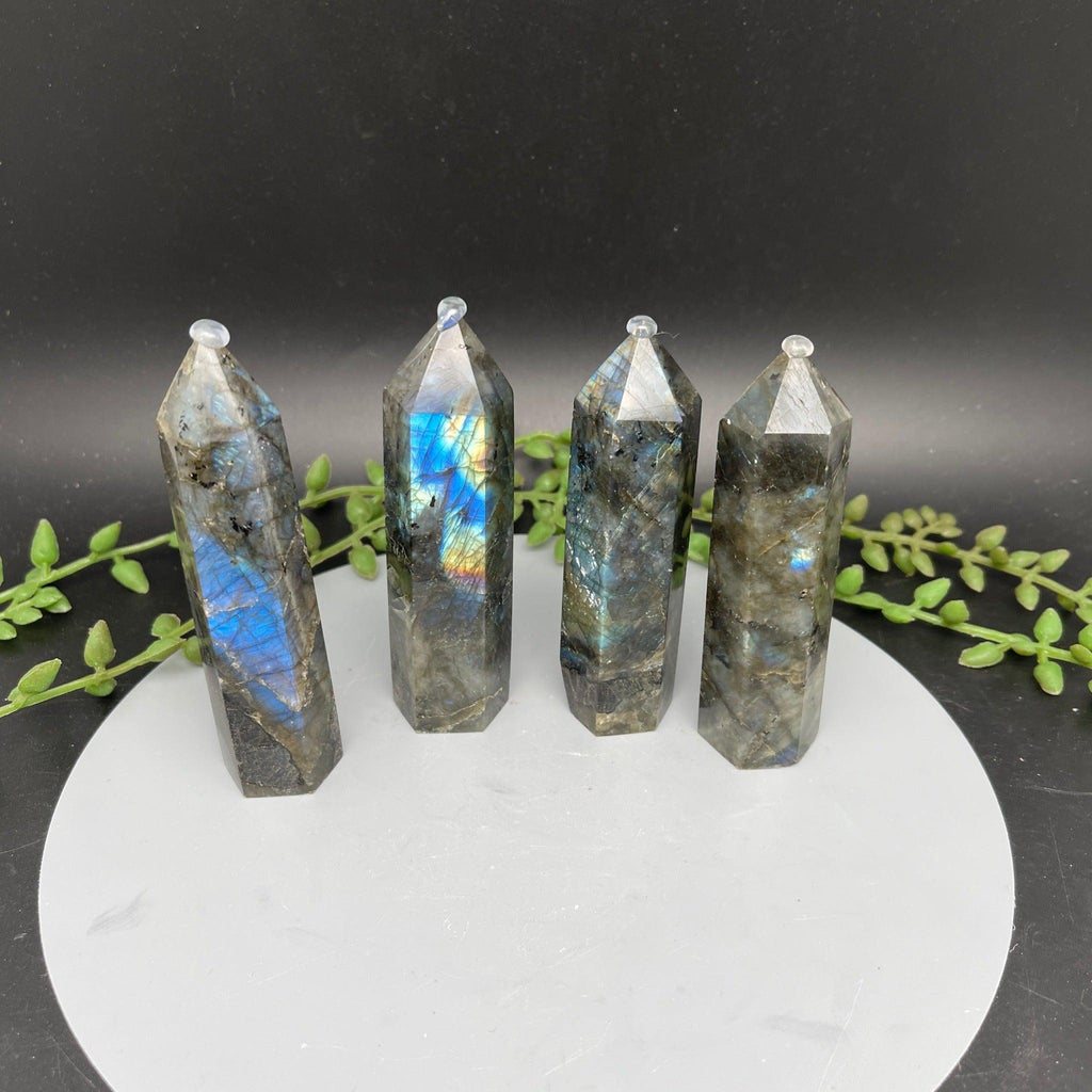 Labradorite Towers - 6 sided - Natural Collective LLC