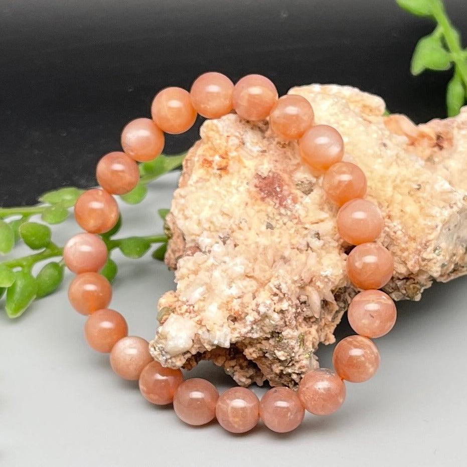 Bracelets - Peach Moonstone - Natural Collective LLC