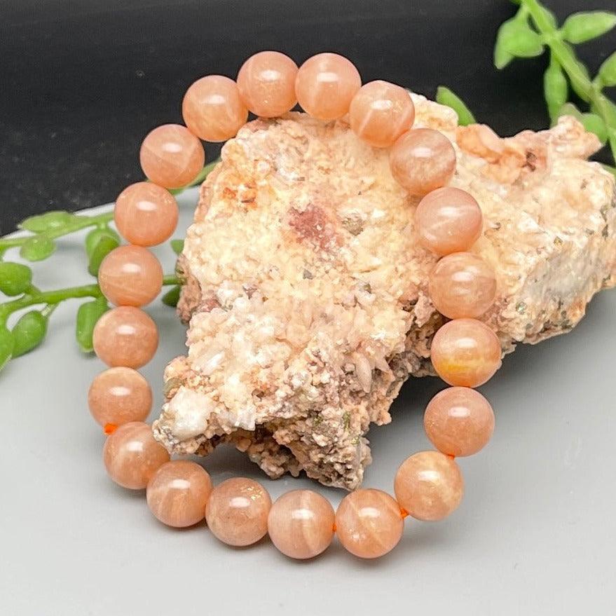 Bracelets - Peach Moonstone - Natural Collective LLC