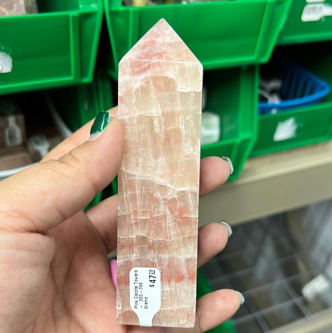 Pink Calcite Towers - Natural Collective LLC