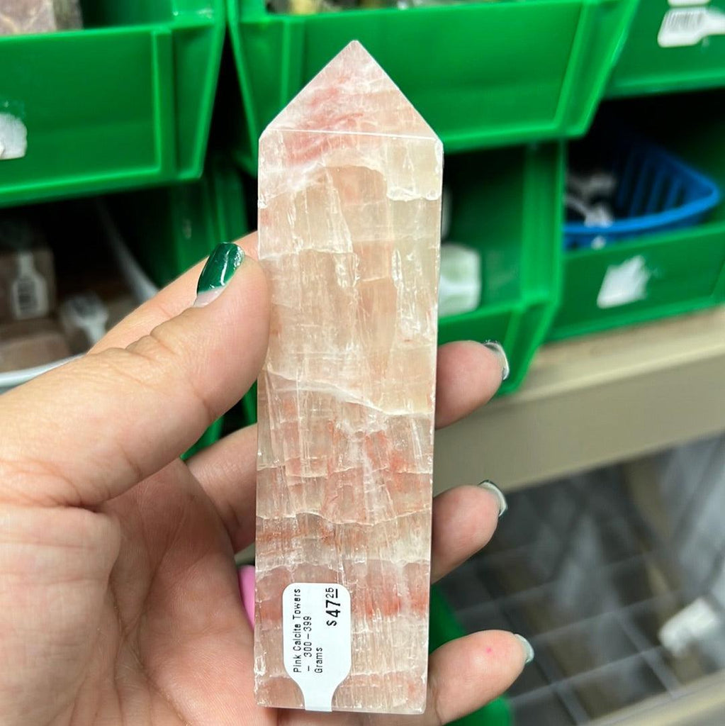 Pink Calcite Towers - Natural Collective LLC