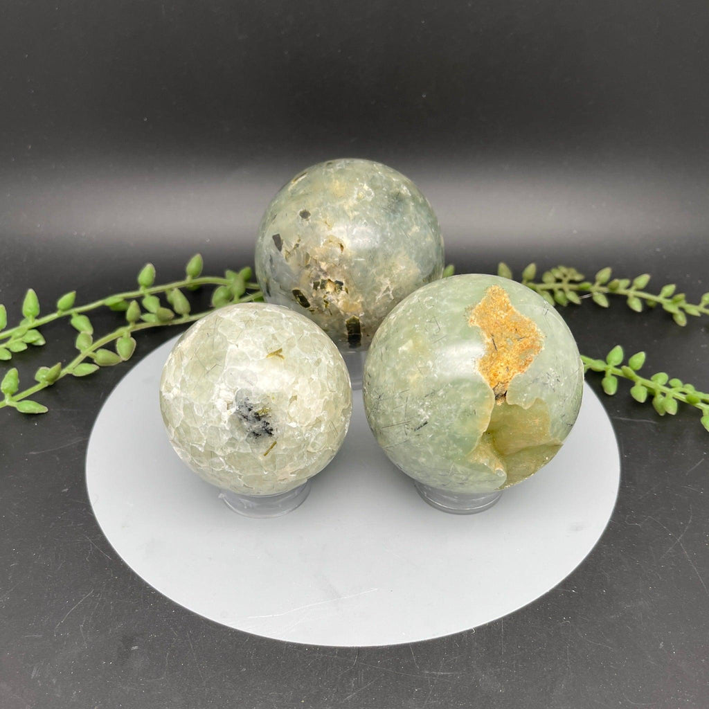 Prehnite Spheres - Natural Collective LLC