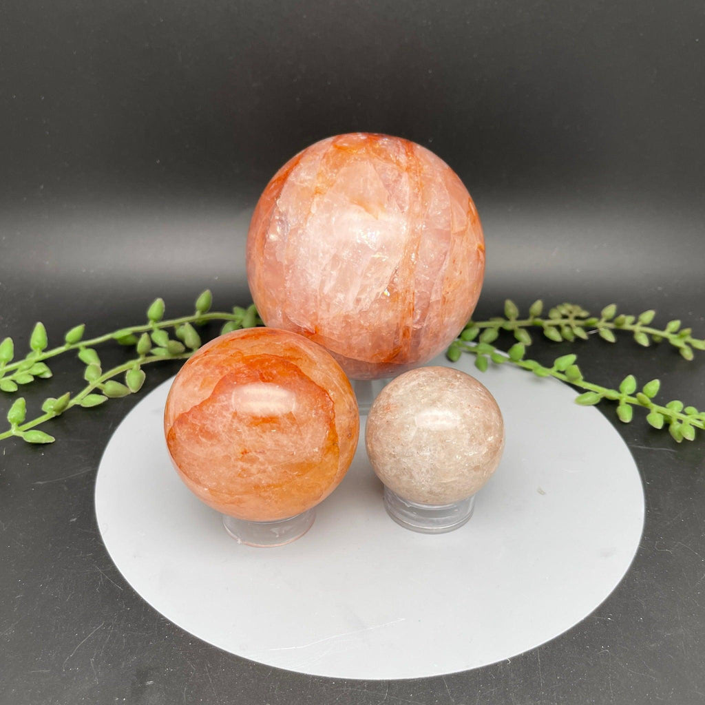 Red Fire Quartz Spheres - Natural Collective LLC