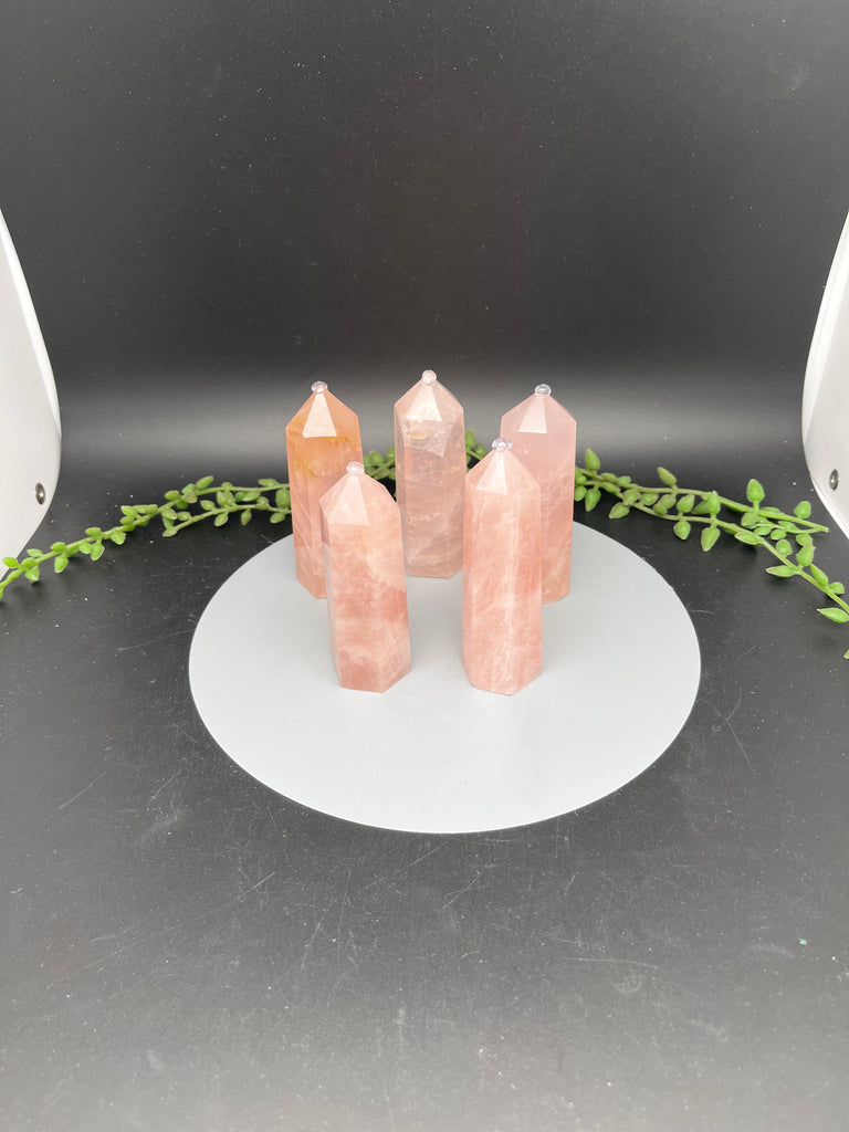 Rose Quartz Towers - Natural Collective LLC