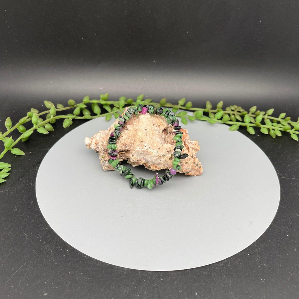 Ruby in Zoisite Chips Bracelets - Natural Collective LLC