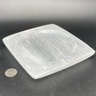 Selenite - Square with round indent - Natural Collective LLC