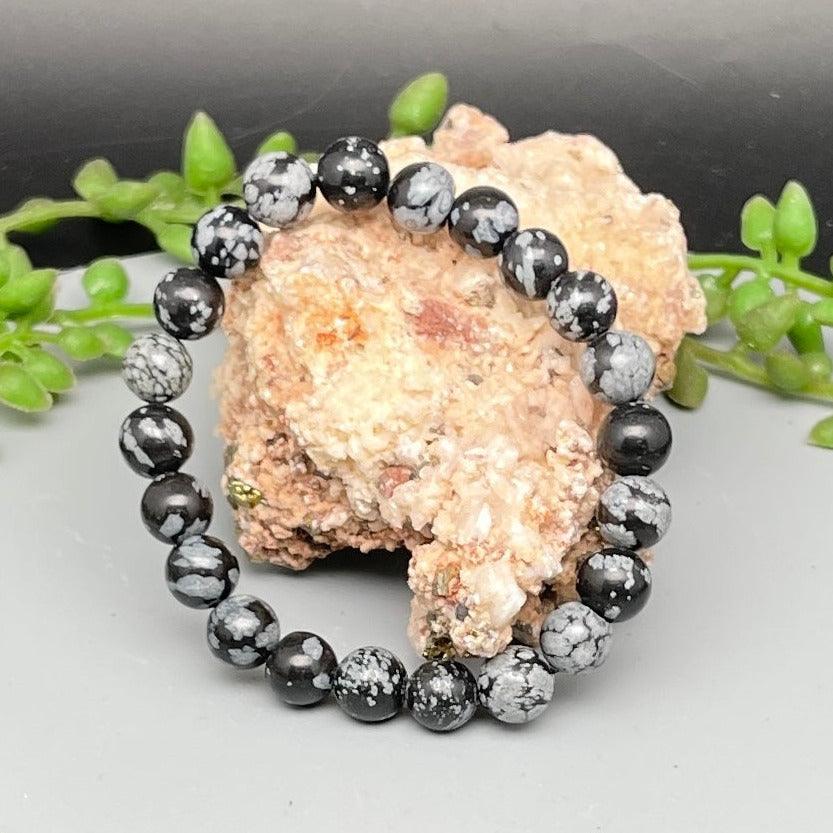Bracelets - Snowflake Obsidian - Natural Collective LLC
