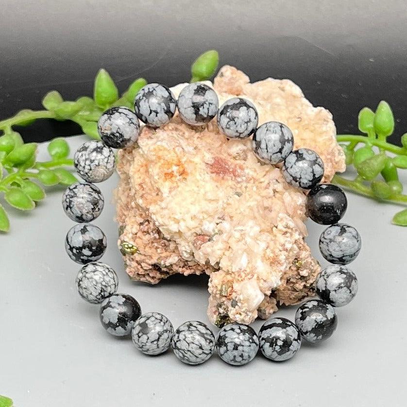 Bracelets - Snowflake Obsidian - Natural Collective LLC
