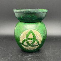 Soapstone Oil/Wax Burner - Triquetra - 4 Inches - Natural Collective LLC
