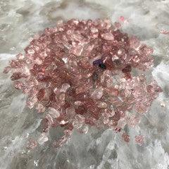 Strawberry Quartz Chips - Small - Natural Collective LLC