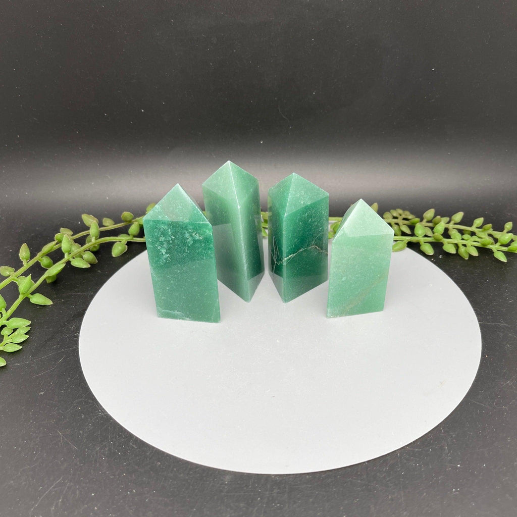 Three Sided Green Aventurine Towers - Natural Collective LLC