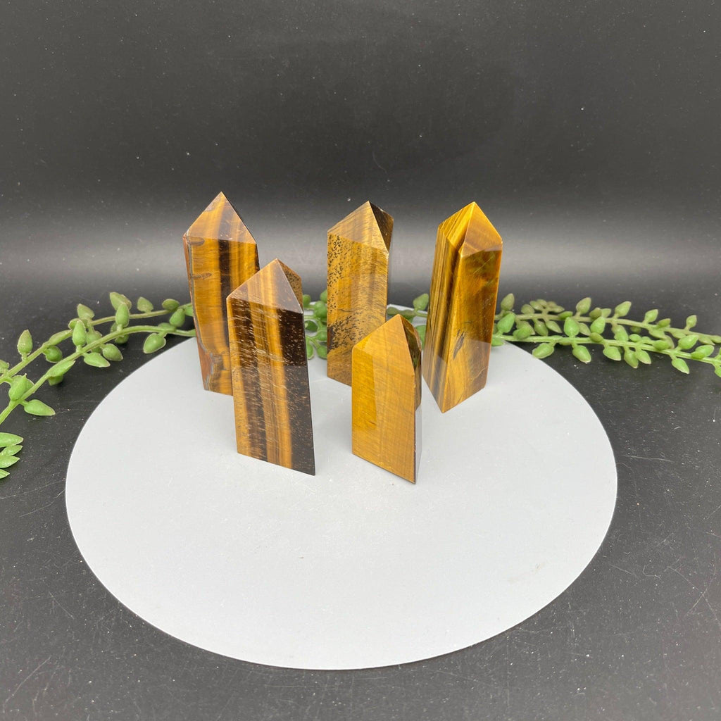 Three Sided Yellow Tiger's Eye Towers - Natural Collective LLC
