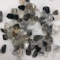 Tourmaline and quartz Chips - Natural Collective LLC