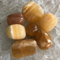 Honey Calcite Tumbles - Natural Collective LLC