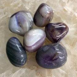 Purple Agate Tumbles - Natural Collective LLC