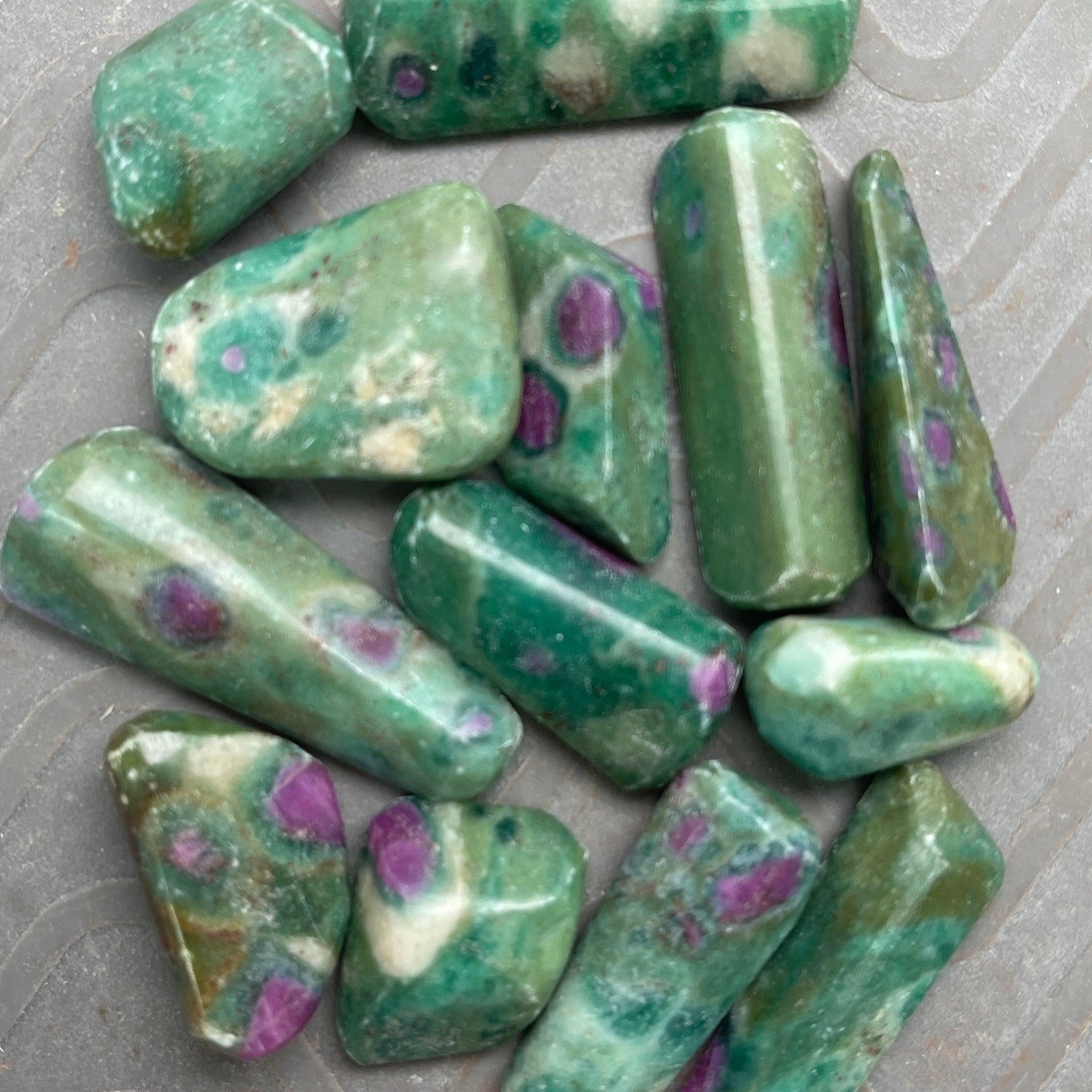 Ruby in Fuchsite Tumbles - Natural Collective LLC