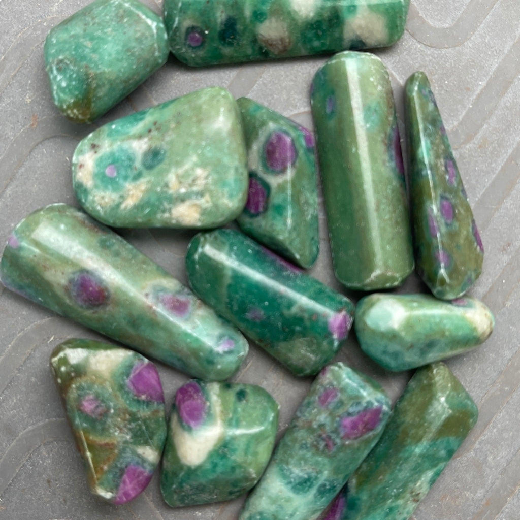 Ruby in Fuchsite Tumbles - Natural Collective LLC