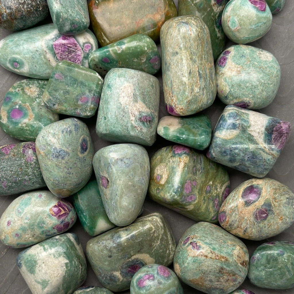 Ruby in Fuchsite Tumbles - Natural Collective LLC