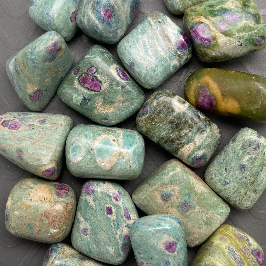 Ruby in Fuchsite Tumbles - Natural Collective LLC