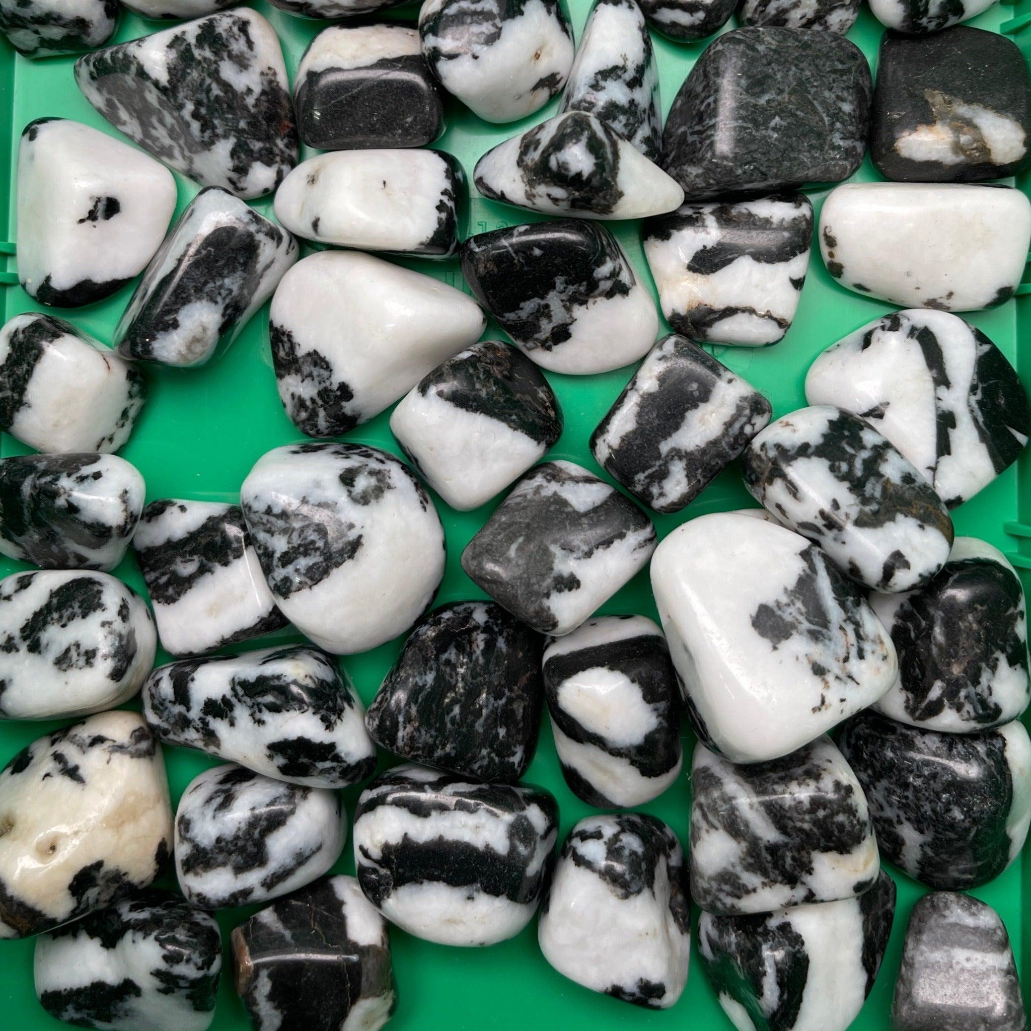 Tumbled Zebra Calcite - Natural Collective LLC